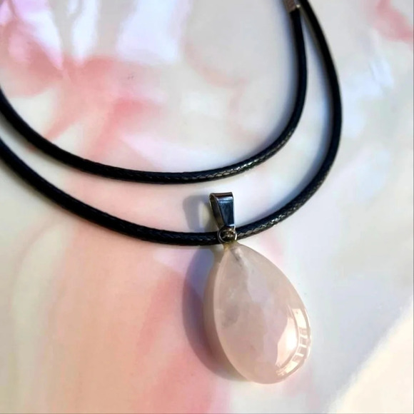 Natural Stone Pendant Necklace - Picture 2 of 2